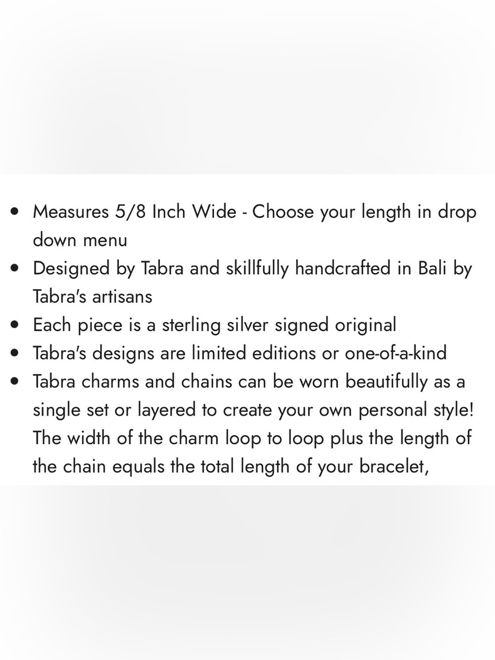 Vintage Tabra Bone Carved Cat Charm & Tabra Silver 925 Connector Bracelet Chain - Picture 7 of 11
